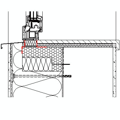 předsazená montáž okna - ostění - typ 3 profil 120 mm